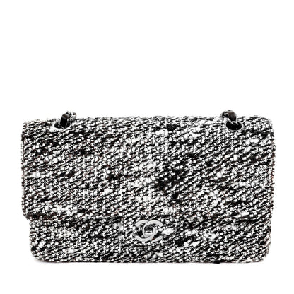 Chanel Coffee Tweed Runway Medium Classic w/ Silver Hardware