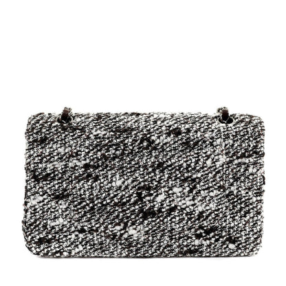 Chanel Coffee Tweed Runway Medium Classic w/ Silver Hardware
