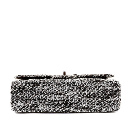 Chanel Coffee Tweed Runway Medium Classic w/ Silver Hardware
