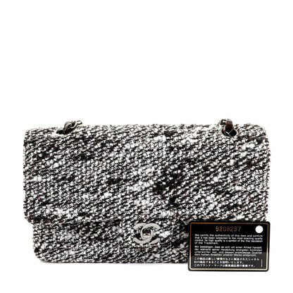 Chanel Coffee Tweed Runway Medium Classic w/ Silver Hardware