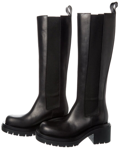 Bottega Veneta Lug Leather Boot (Authentic Pre-Owned)