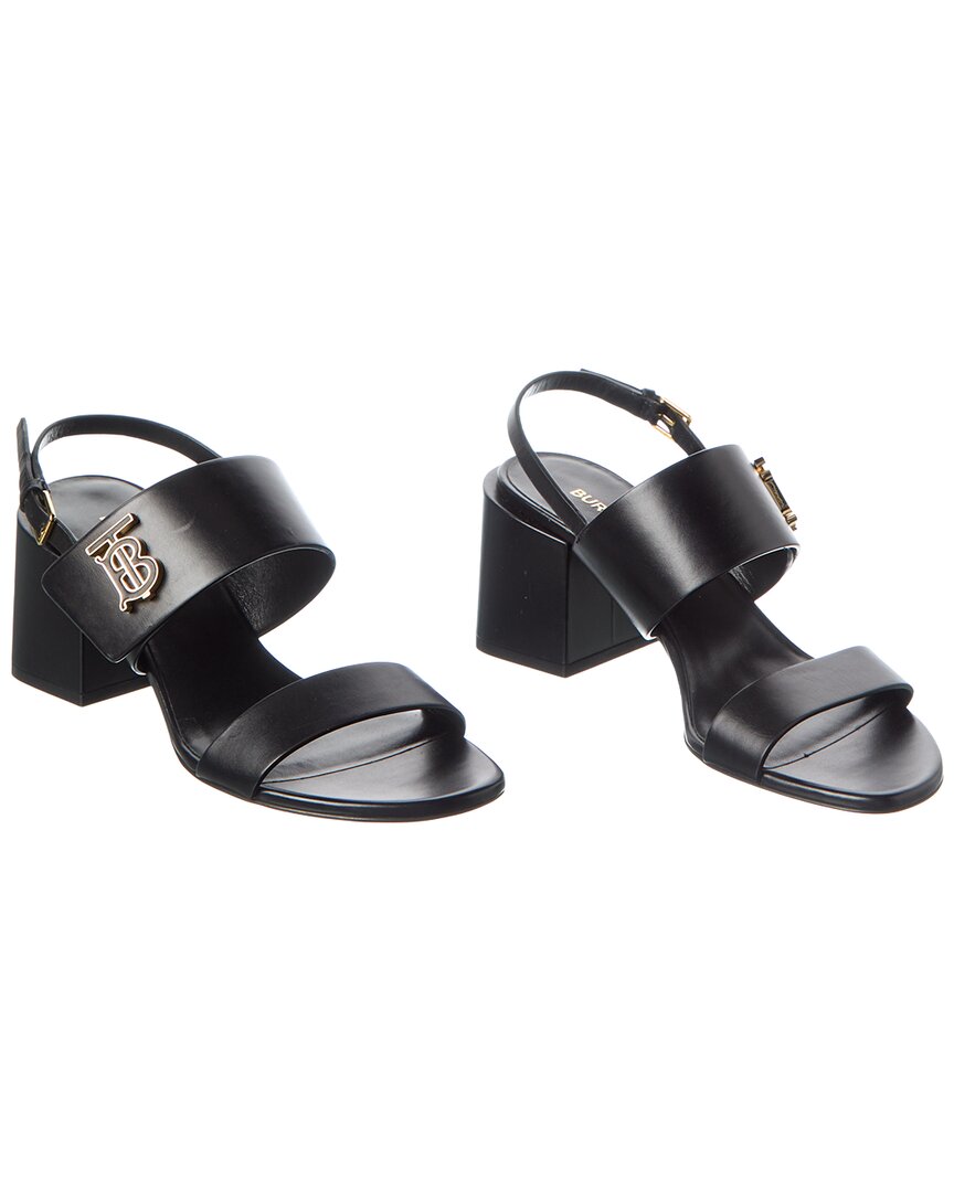 Burberry Motif Monogram Leather Sandal ( Pre-Loved)