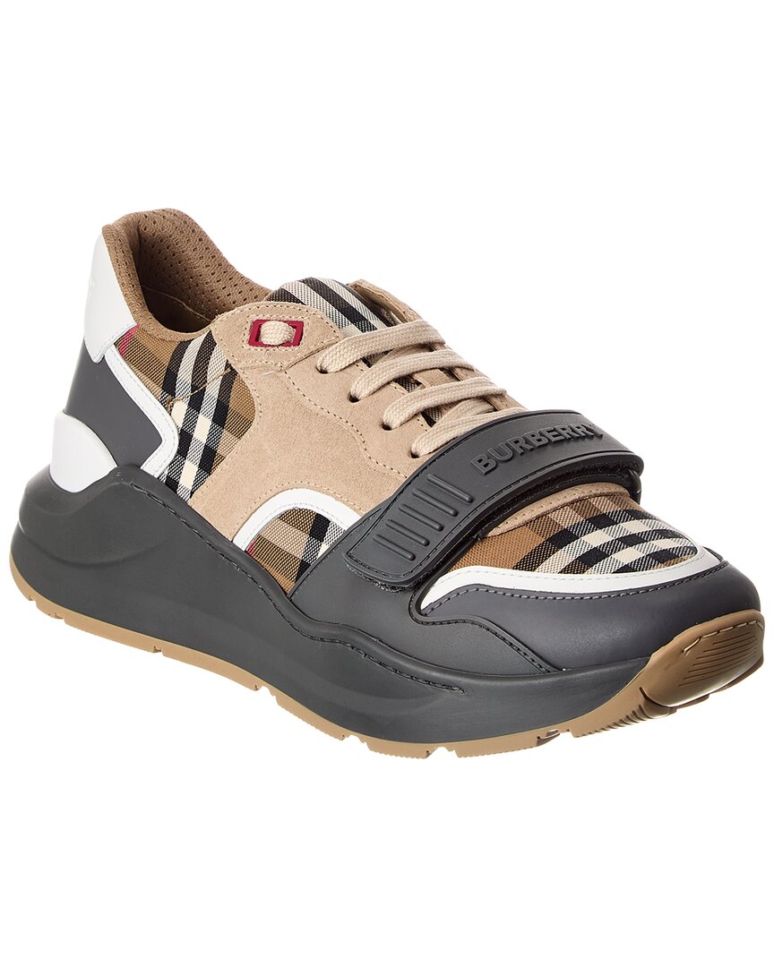 Burberry Ramsey Check Canvas & Suede Sneaker