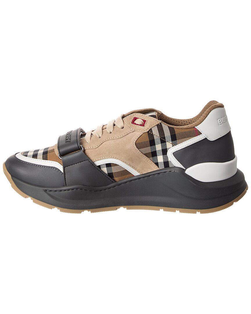 Burberry Ramsey Check Canvas & Suede Sneaker