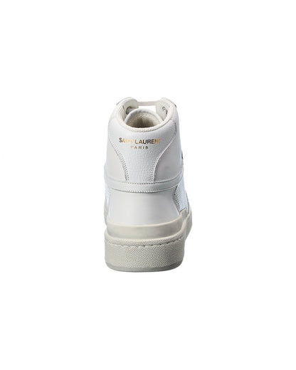Saint Laurent Leather High-Top Sneaker