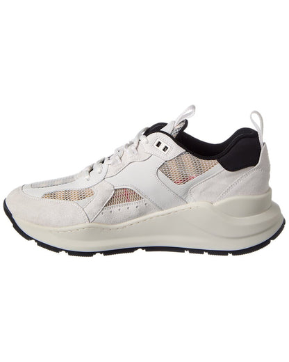 Burberry Vintage Check Mesh & Suede Sneaker
