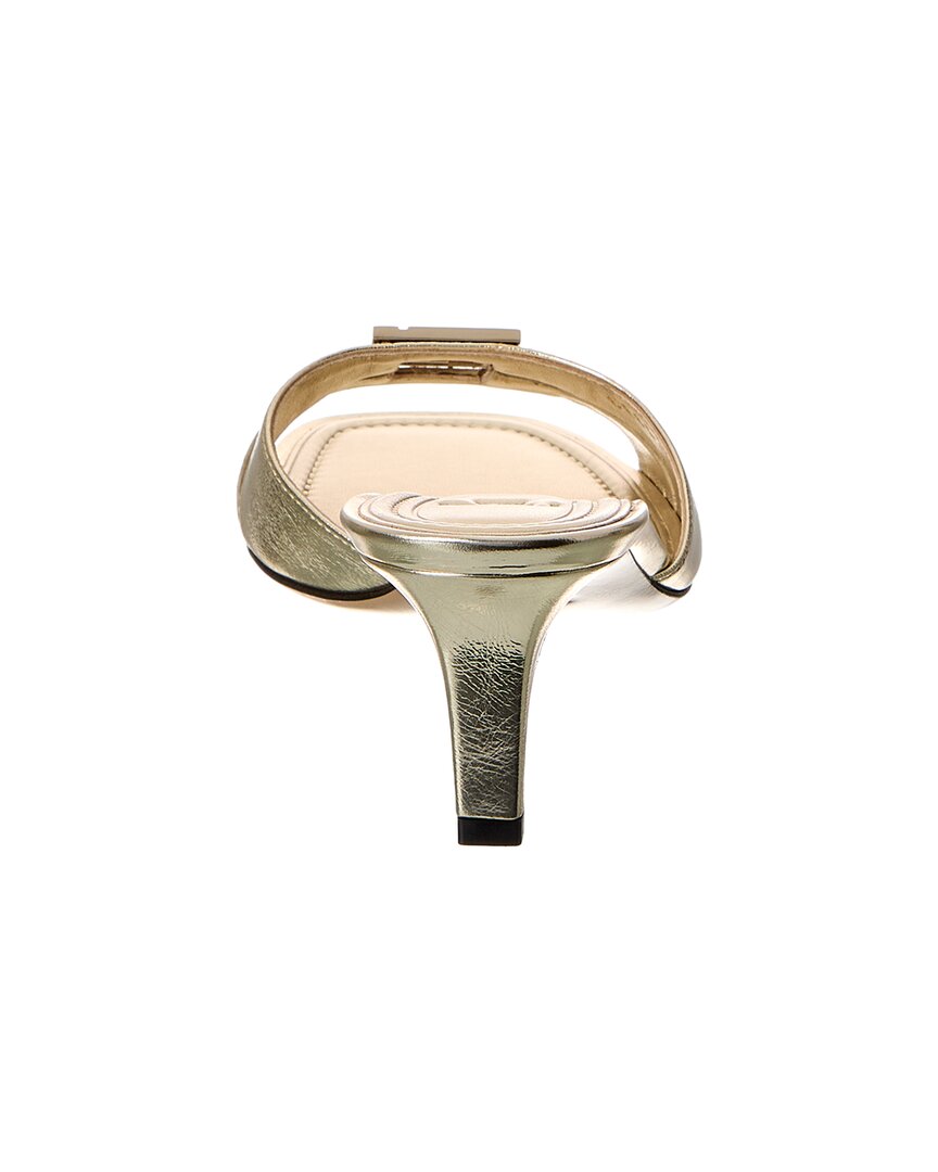 Fendi Ffold Leather Sandal