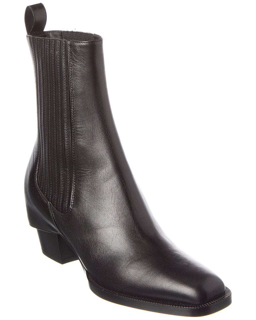 Fendi Leather Bootie Black