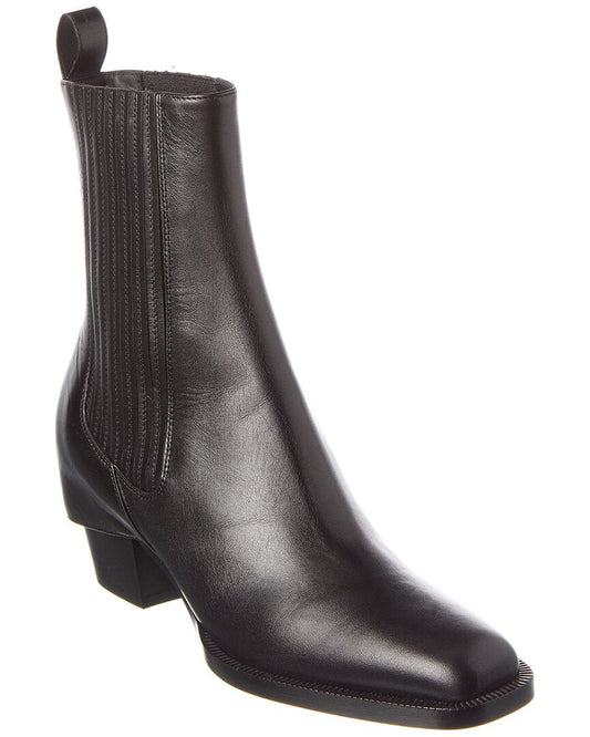 Fendi Leather Bootie Black