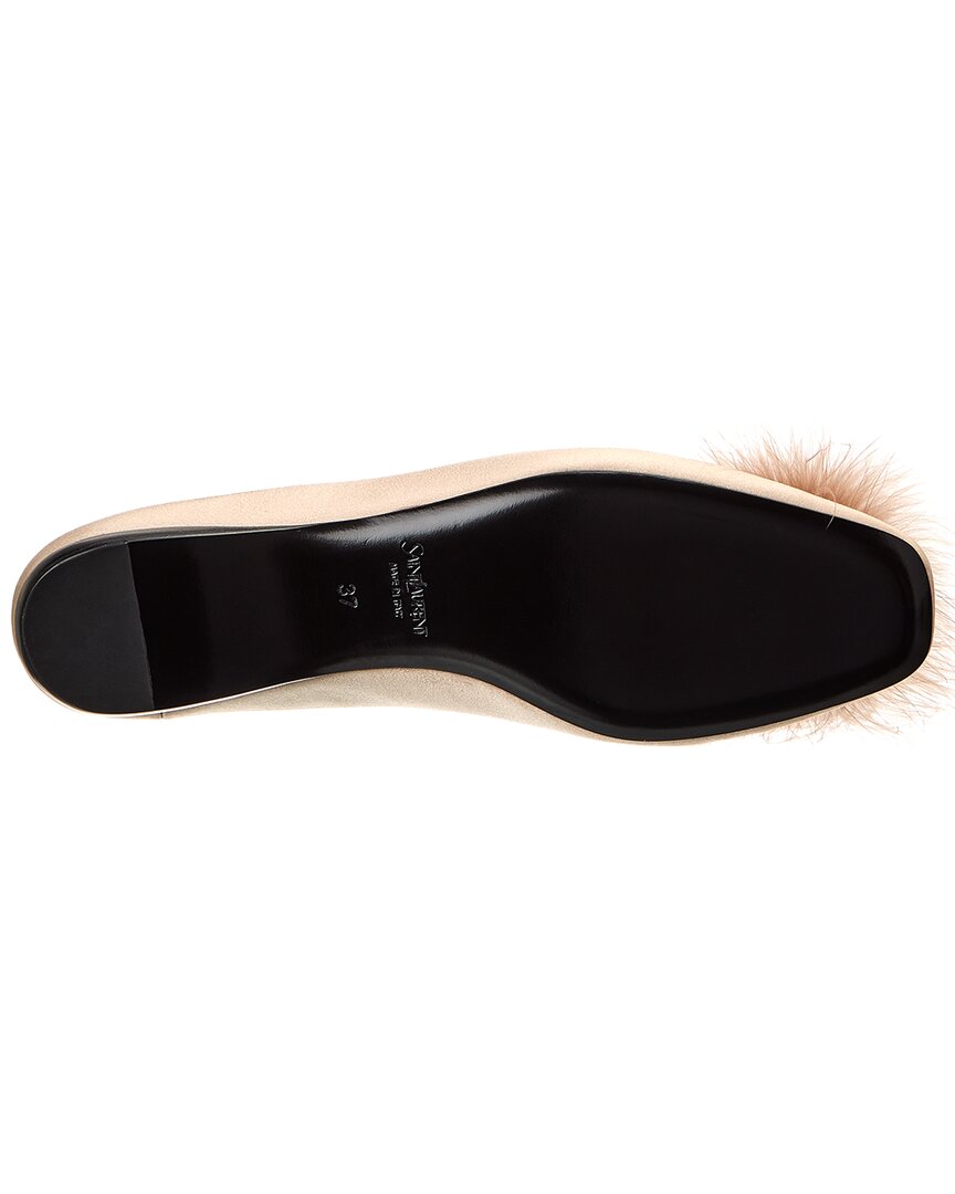 Saint Laurent Lido Satin Flat