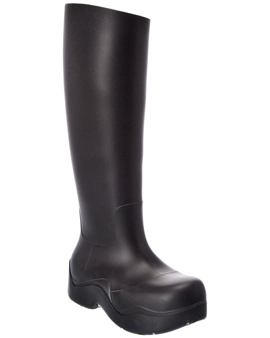 Bottega Veneta The Puddle High Rubber Boot Black 37