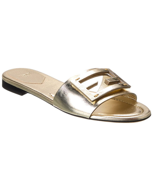 Fendi Baguette Leather Sandal