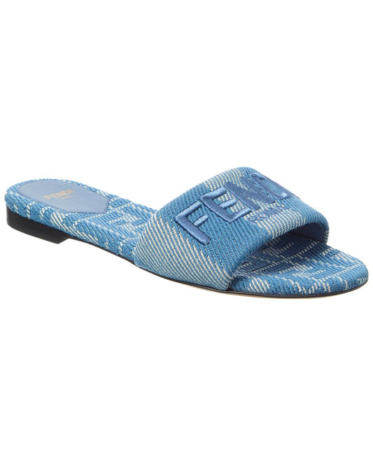 Fendi Signature Jacquard Sandal