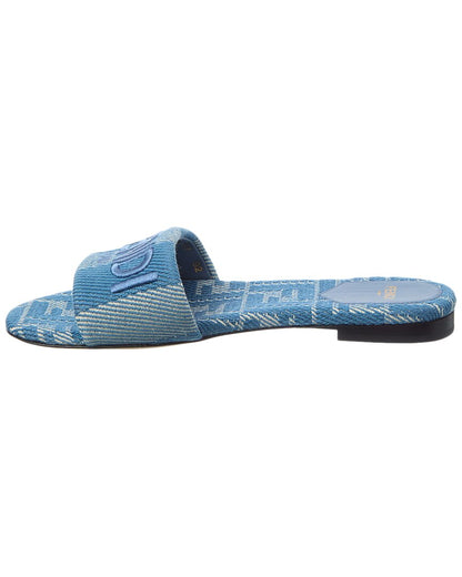 Fendi Signature Jacquard Sandal