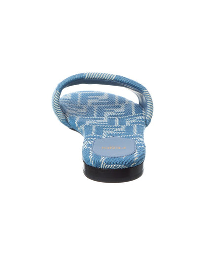 Fendi Signature Jacquard Sandal