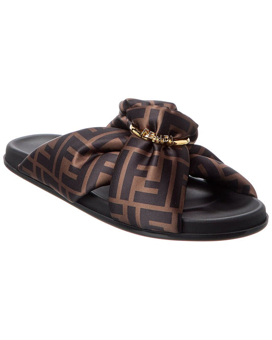 Fendi Feel Ff Satin Sandal