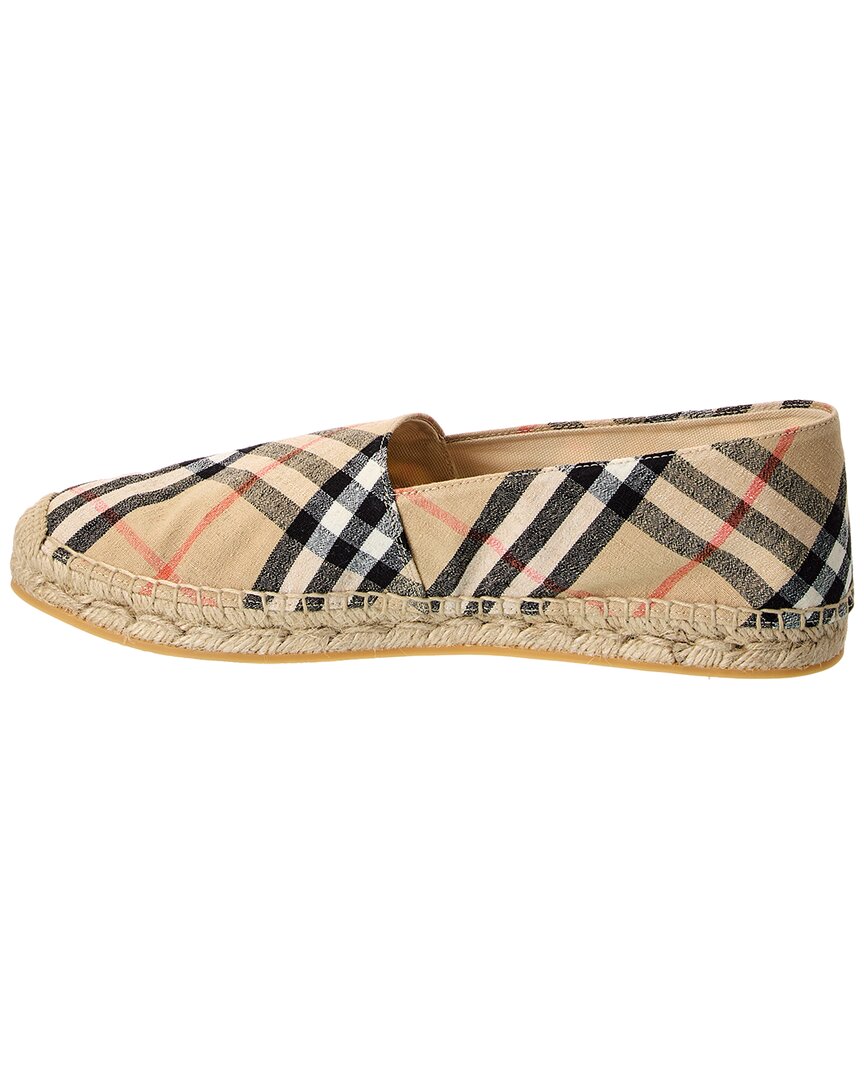 Burberry Mews Check Linen Espadrille