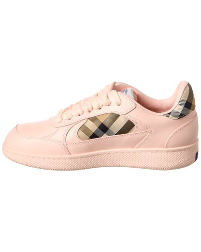 Burberry Terrace Check Canvas & Leather Sneaker