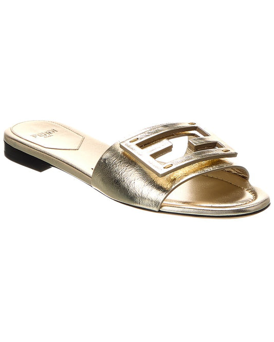 Fendi Baguette Leather Sandal