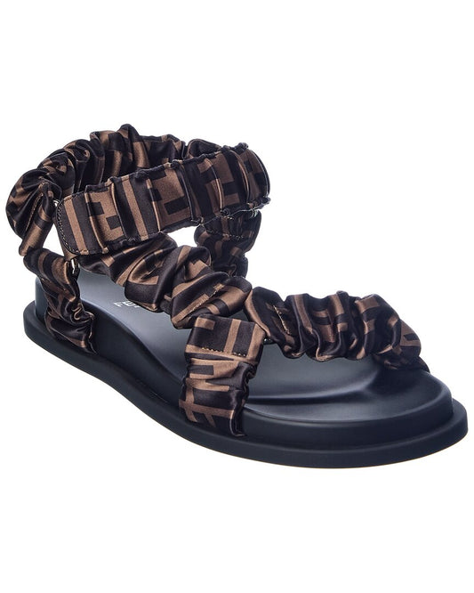 Fendi Feel Satin Sandal