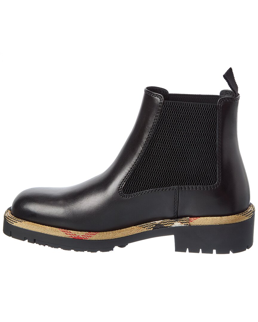 Burberry Checked Leather Boot