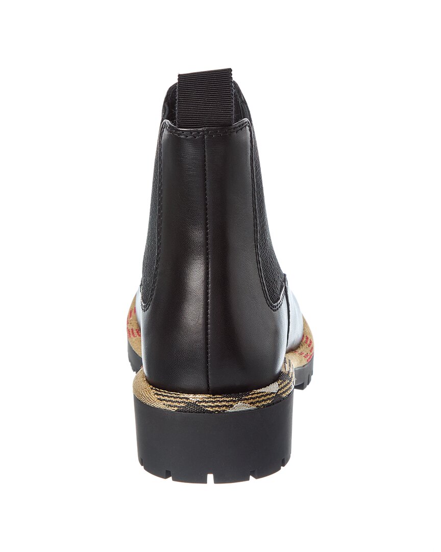 Burberry Checked Leather Boot