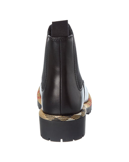 Burberry Checked Leather Boot