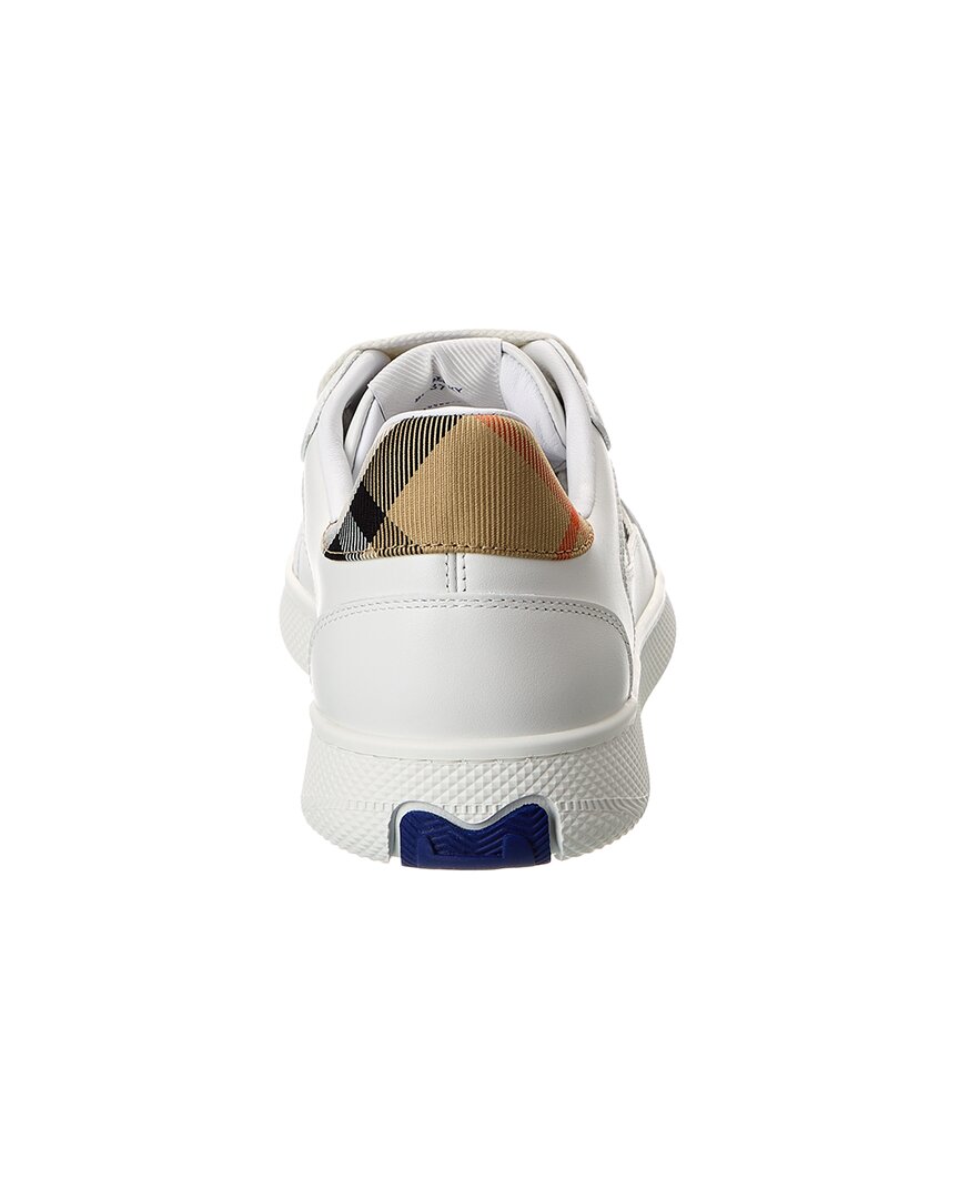 Burberry Terrace Check Canvas & Leather Sneaker