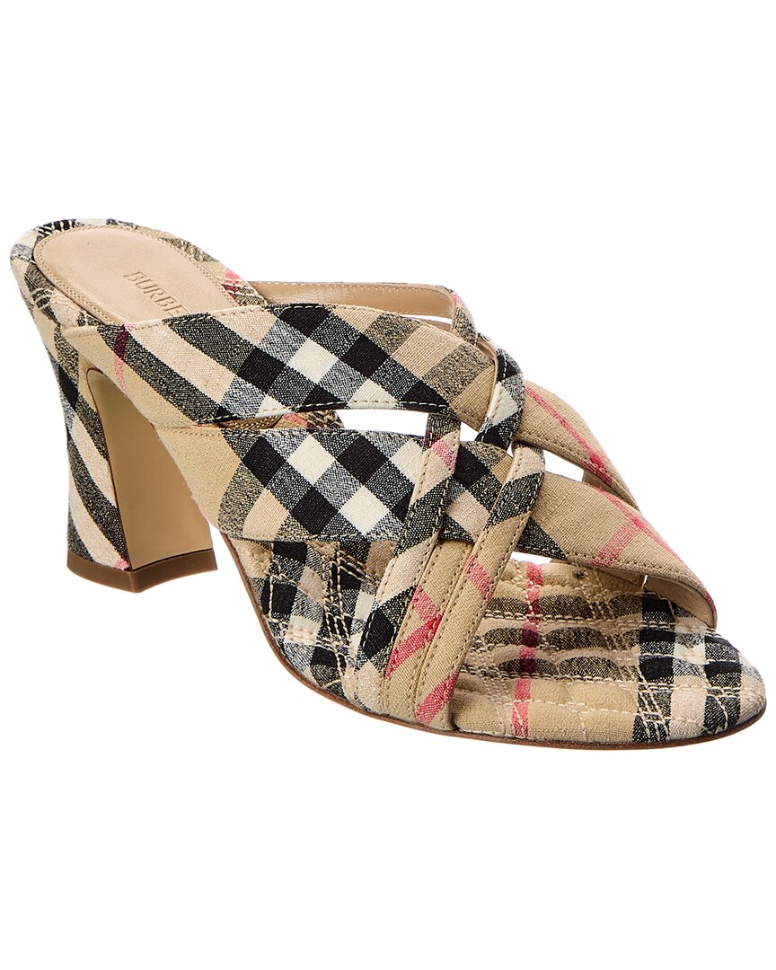 Burberry Check Linen Sandal