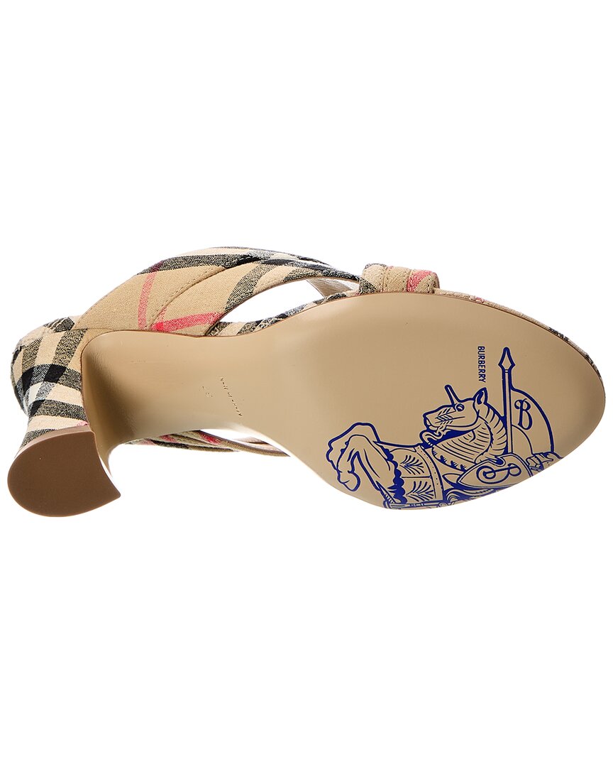 Burberry Check Linen Sandal