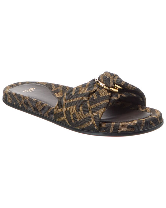 Fendi Feel Ff Jacquard Sandal