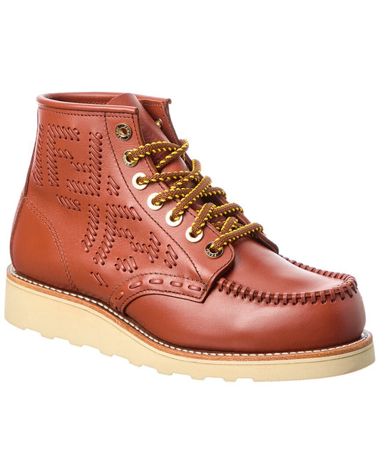 Fendi X Red Wing Leather Bootie