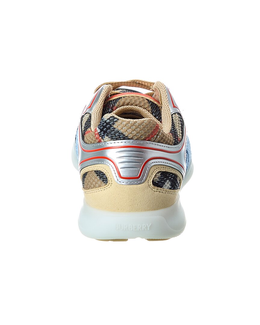 Burberry Check Mesh & Leather Sneaker
