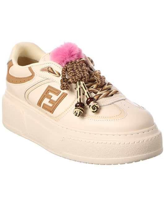 Fendi Match Leather Platform Sneaker