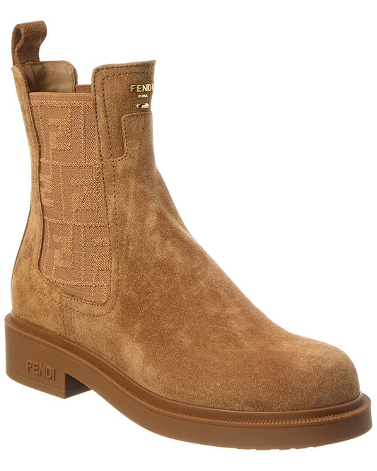 Fendi Filo Suede Biker Boot