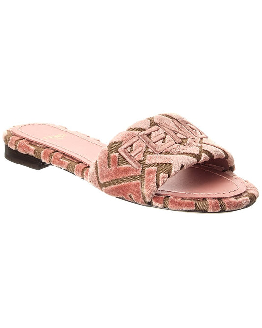 Fendi Sunshine Velvet Sandal
