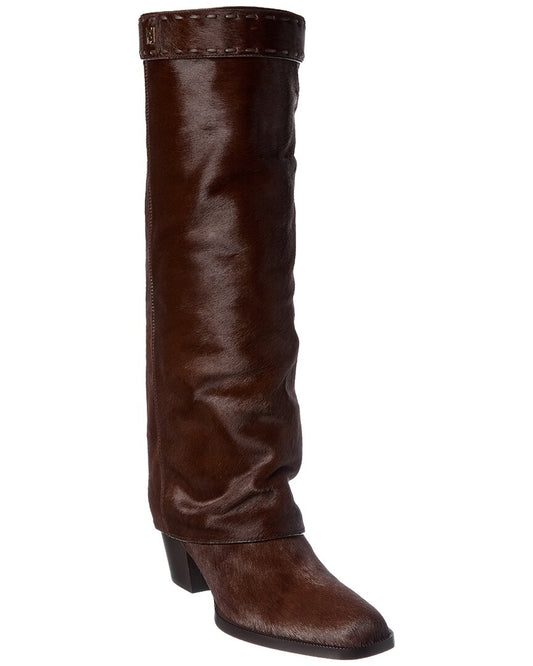 Fendi Show Haircalf Knee-High Boot