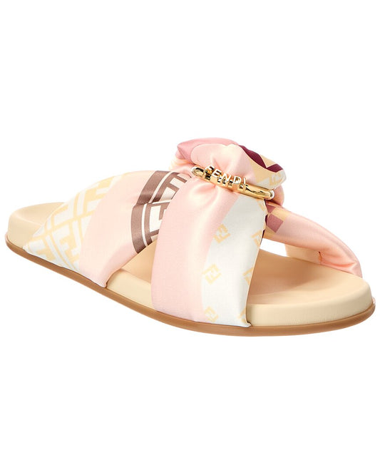 Fendi Feel Satin Sandal