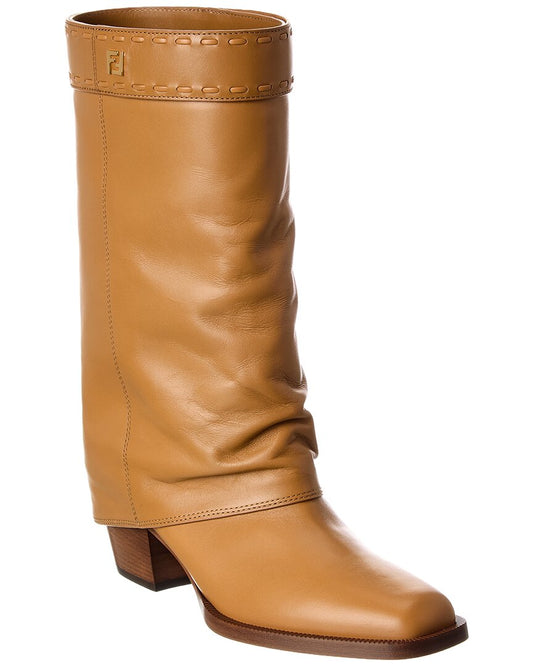 Fendi Ff Leather Boot