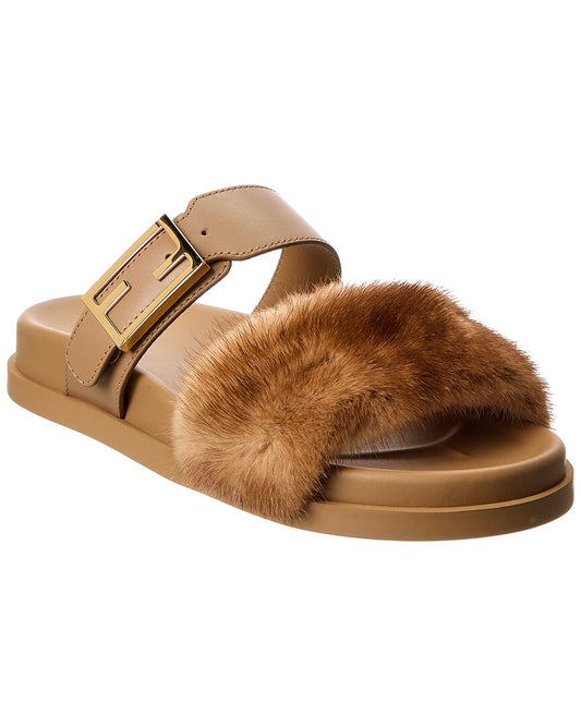 Fendi Feel Leather Sandal
