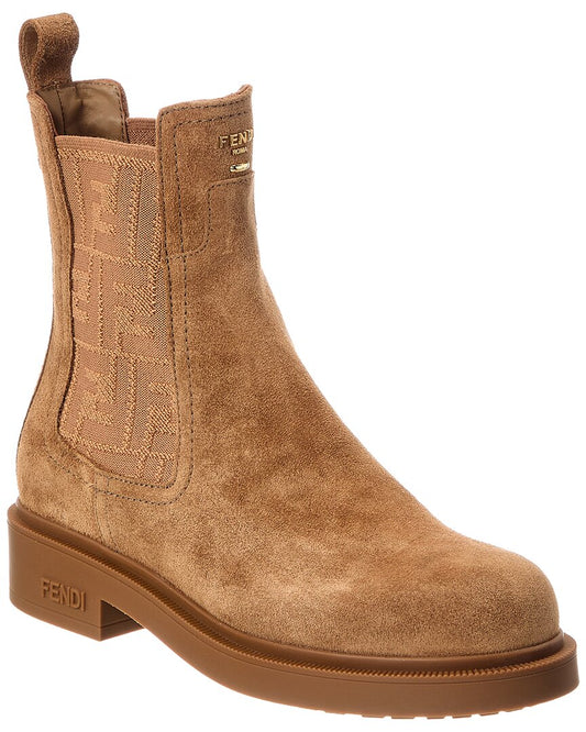 Fendi Filo Suede Biker Boot