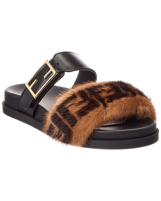 Fendi Feel Leather Sandal