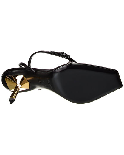 Saint Laurent Lidya 75 Leather Sandal