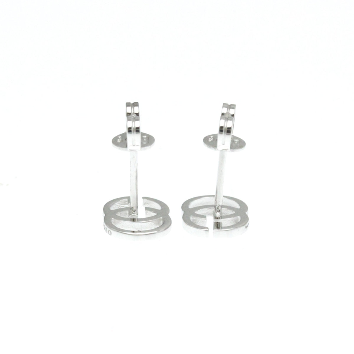 Gucci Gg Running Silver White Gold Earring Jewelry