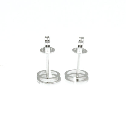 Gucci Gg Running Silver White Gold Earring Jewelry