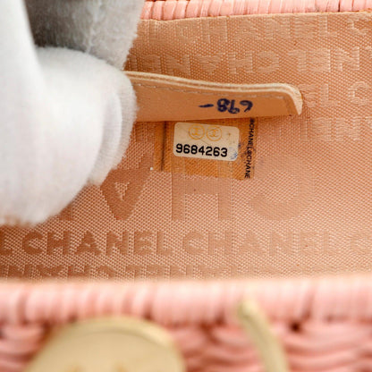 Chanel Oval Pink Basket w/ Gold Hardware Runway