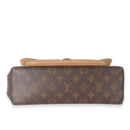 Louis Vuitton Sesame Leather Monogram Canvas Marignan Bag