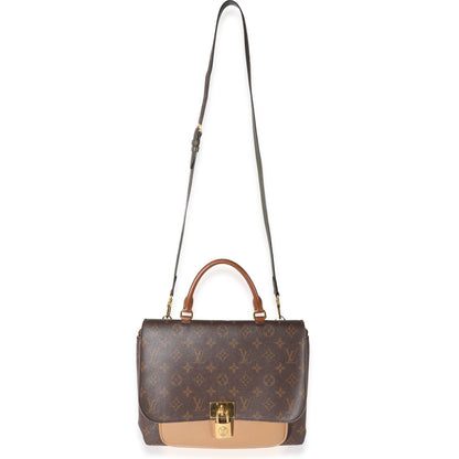 Louis Vuitton Sesame Leather Monogram Canvas Marignan Bag