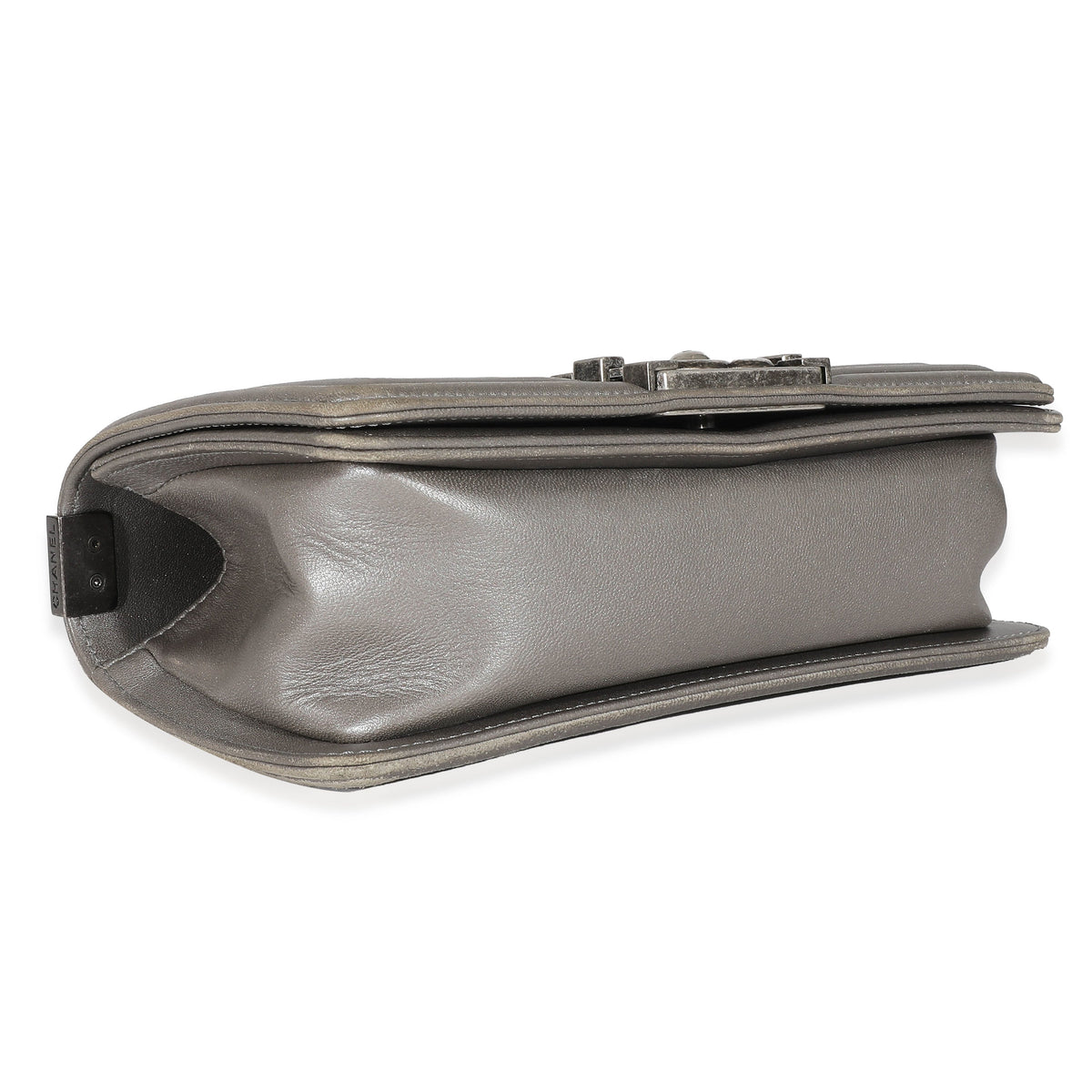 Grey Lambskin Galuchat Stingray Small Boy Bag