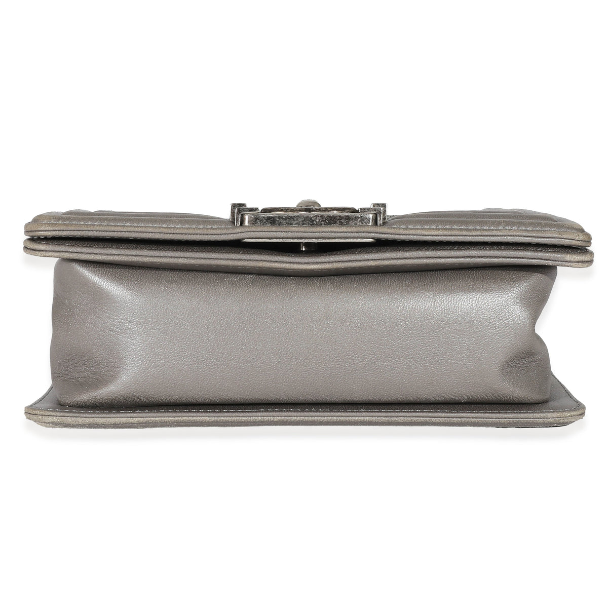 Grey Lambskin Galuchat Stingray Small Boy Bag